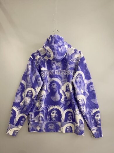 商品画像：18AW/Jesus and Mary Hooded Sweatshirt/M/コットン/BLU/総柄 2