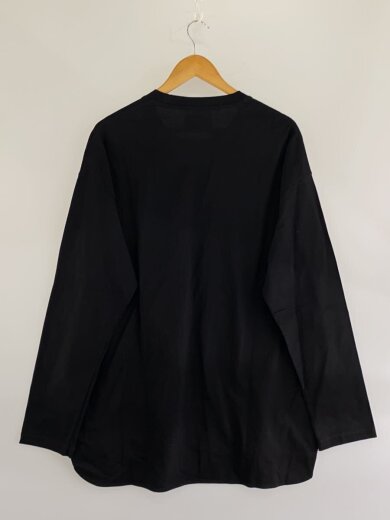 商品画像：長袖Tシャツ/2/コットン/BLK/無地/105-212001// 2