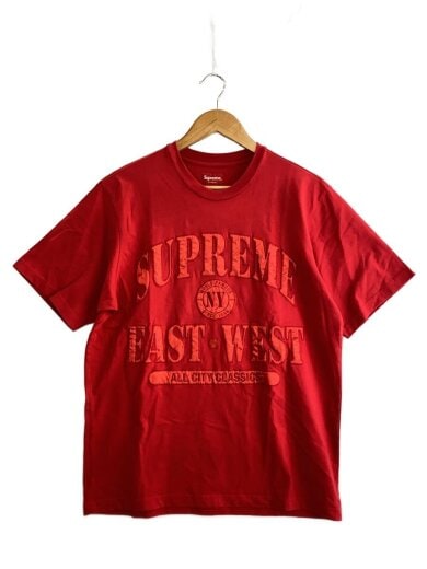 商品画像：21AW/East West S/S Top/Tシャツ/S/コットン/RED// 1