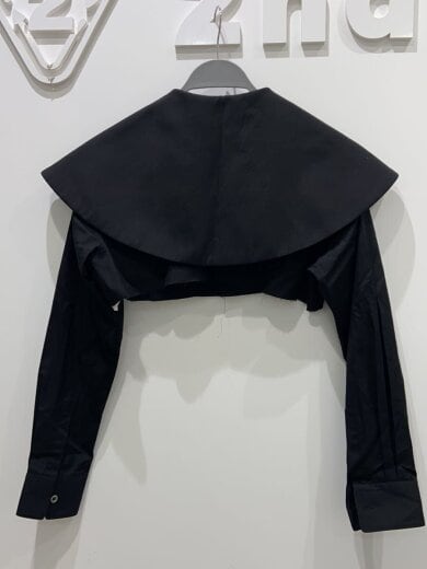 商品画像：D1/ビックカラー/長袖ブラウス/XS/コットン/BLK/GG-B010/AD2020 2
