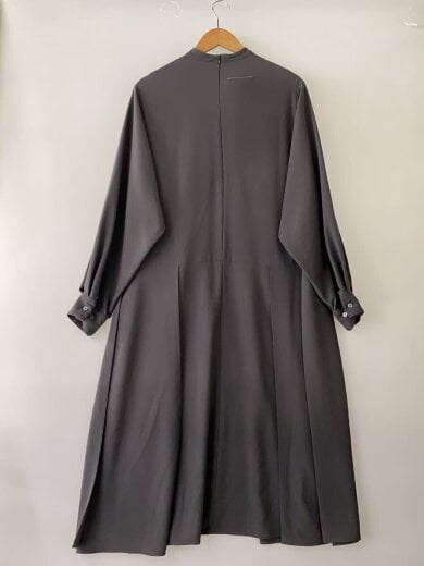 商品画像：I/ハイネックAラインミディワンピース/長袖ワンピース/38/ポリエステル/GRY/s62dg0014// 2
