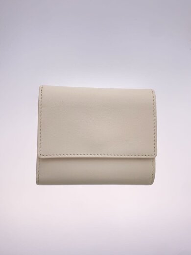 商品画像：STRASS MINI WALLET/チェーン有/3つ折り財布/レザー/WHT/レディース// 2