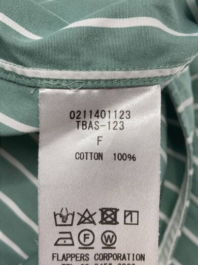 商品画像：長袖シャツ/FREE/コットン/GRN/ストライプ// 4