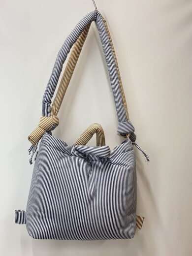 商品画像：OLEND/ショルダーバッグ/カシミア/BLU/ストライプ 3