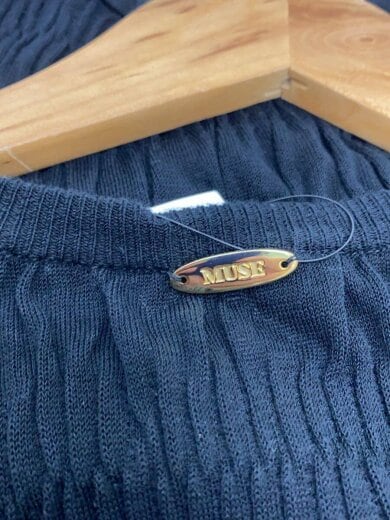 商品画像：長袖ワンピース/36/コットン/BLK/無地/23-040-500-4050-3-0 3