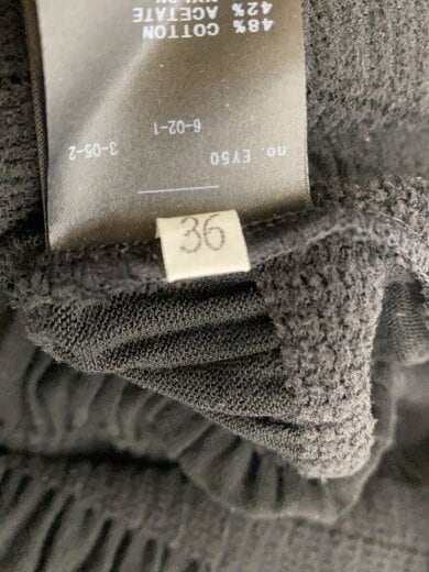 商品画像：長袖ワンピース/36/コットン/BLK/無地/23-040-500-4050-3-0 4