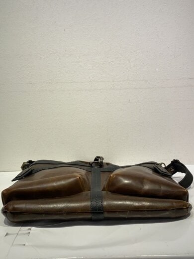 商品画像：ヘルメットバッグ/2way/スレ・傷・ヒビ割れ有/ショルダーバッグ/レザー/BRW// 4