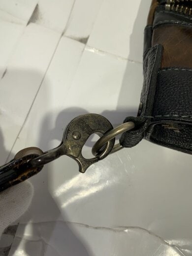 商品画像：ヘルメットバッグ/2way/スレ・傷・ヒビ割れ有/ショルダーバッグ/レザー/BRW// 8