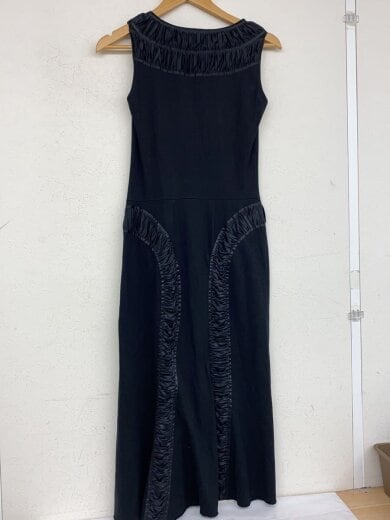 画像：ISSEY MIYAKEノースリーブワンピース/1/コットン/BLK/IM51JH0342