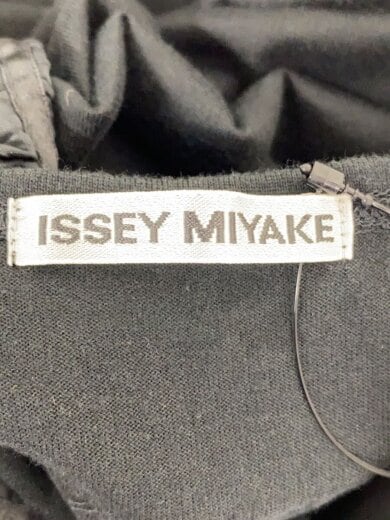 画像：ISSEY MIYAKEノースリーブワンピース/1/コットン/BLK/IM51JH0343