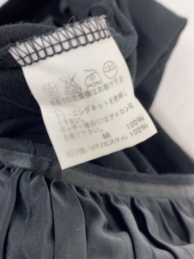 画像：ISSEY MIYAKEノースリーブワンピース/1/コットン/BLK/IM51JH0344