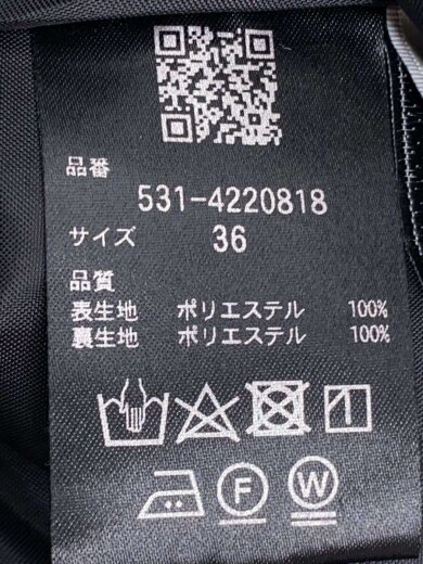 商品画像：ロングスカート/36/ポリエステル/BLK/531-4220818// 5