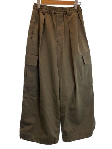 商品画像：Suvin Cotton Gabardine Prime-Wide Cargo Pants/0/コットン/カーキ// 1