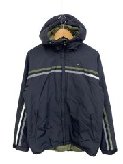 ジャケット/L/ナイロン/BLK/無地