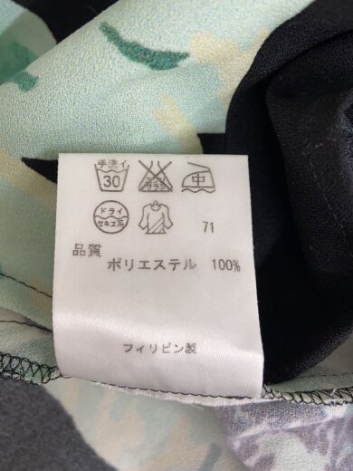 商品画像：長袖シャツ/38/ポリエステル/BLK/花柄/BL.PS.GA.0821 5