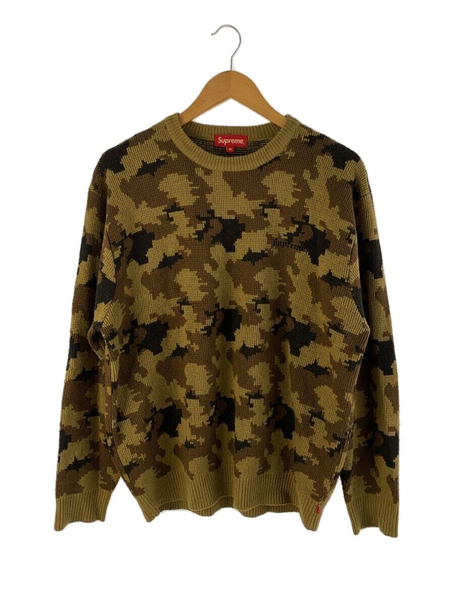 Supreme / 16AW/Camo Sweater/ニット・セーター/XL/コットン/CML/カモフラ