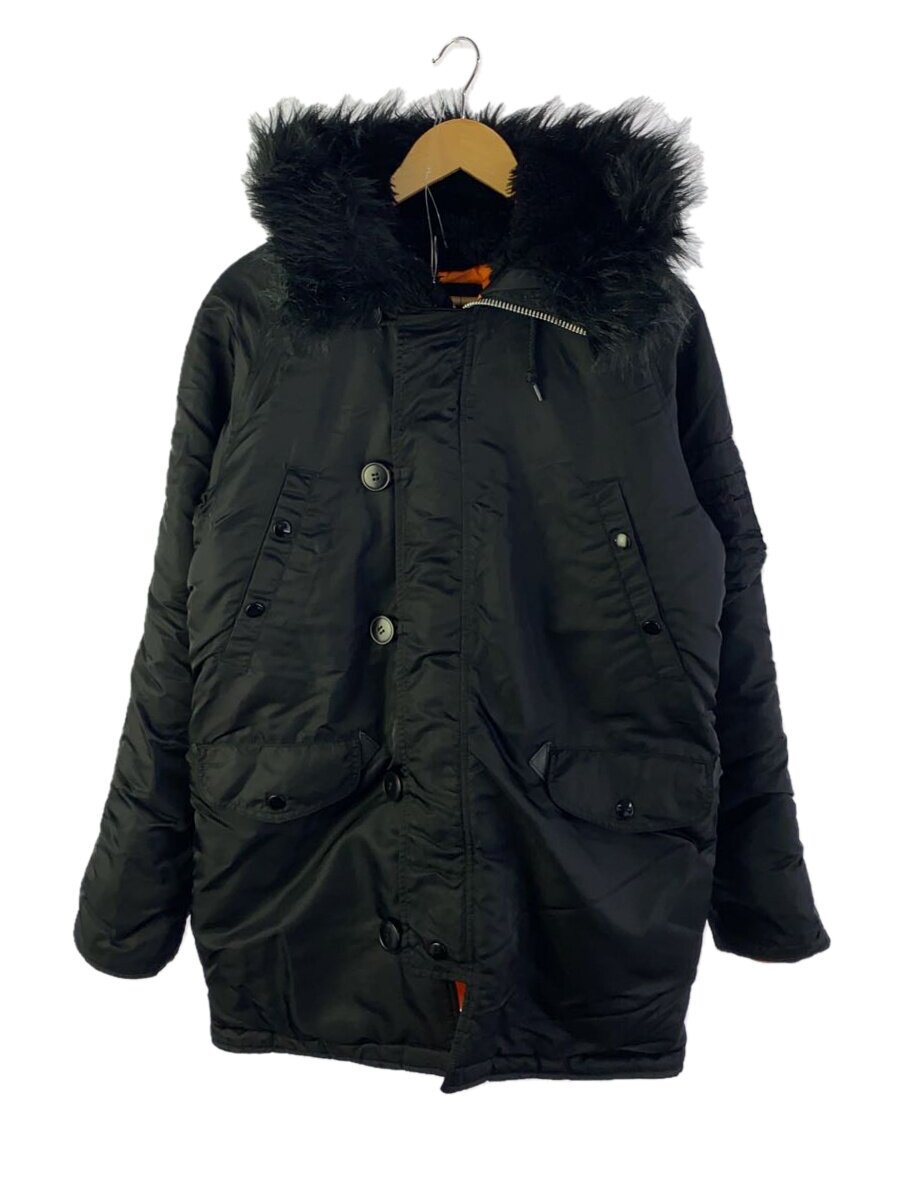 ALPHA INDUSTRIES / フライトジャケット/S/ナイロン/BLK/21093-201