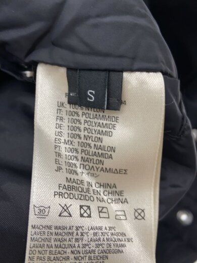 商品画像：ナイロンジャケット/S/ナイロン/BLK/無地/00E8F203 4