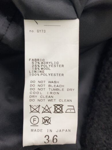商品画像：コート/36/アクリル/BLK/23-020-220-7530// 4