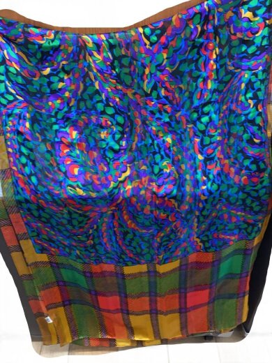 商品画像：スカーフ/シルク/マルチカラー/レディース// 1