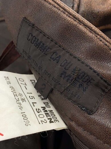 商品画像：ボトム/2/牛革/BRW/無地 4