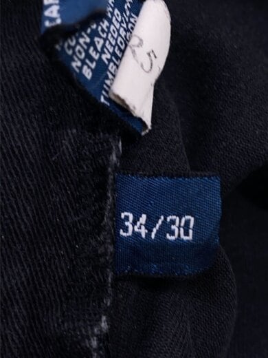 商品画像：ストレートパンツ/34/コットン/BLK/無地/状態考慮 5