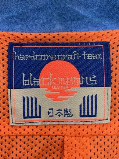 商品画像：シングルライダースジャケット/2/豚革/BLU/無地/945-71GJ179-1 3