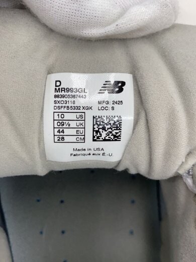 商品画像：ニューバランス/MR993/28cm/GRY/スウェード 5