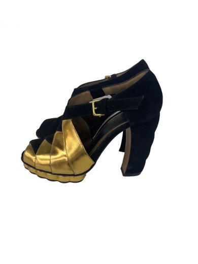 商品画像：サンダル/36/BLK/スウェード 1