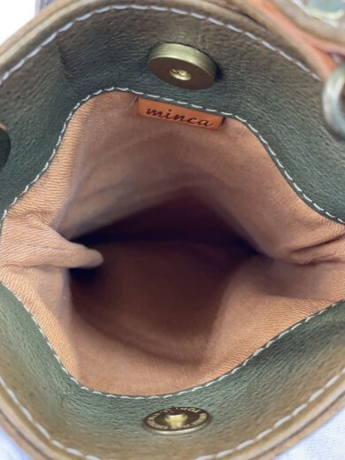 商品画像：ショルダーバッグ/レザー/KHK 5