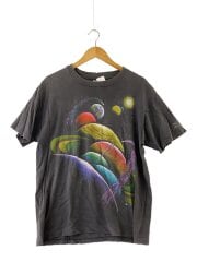 Tシャツ/L/コットン/BLK/プリント/mcdonald observatory/90s