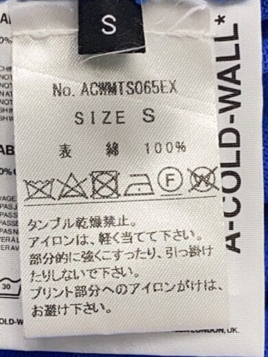 商品画像：Tシャツ/S/コットン/BLU/ACWMTS065EX// 4