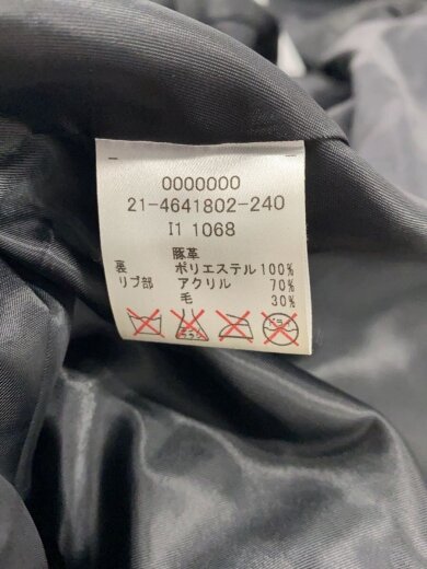 商品画像：レザージャケット・ブルゾン/XL/豚革/BLK/無地// 5