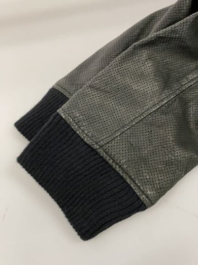 商品画像：レザージャケット・ブルゾン/XL/豚革/BLK/無地// 6