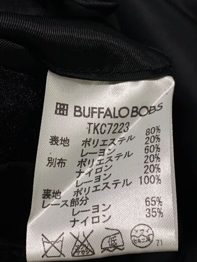 画像：Buffalo Bobsテーラードジャケット/2/ポリエステル/BLK/TKC7223//5