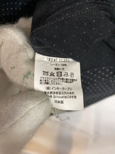 商品画像：FRONT 11201/長袖シャツ/S/レーヨン/BLK/ドット 4