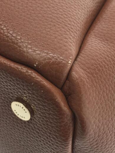 画像：POLENELe Cabas/トートバッグ/レザー/BRW/無地7