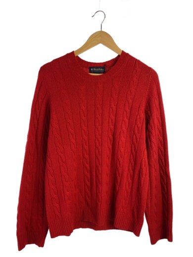 商品画像：アランケーブルニット/ニット・セーター(厚手)/S/カシミア/RED 1
