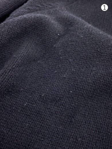 画像：steinニット・セーター(厚手)/M/ウール/BLK/無地/ST.3106