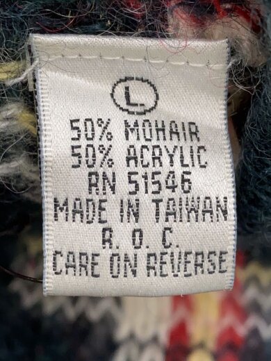 商品画像：paul harris design/カーディガン(厚手)/L/モヘア/グリーン/チェック 4