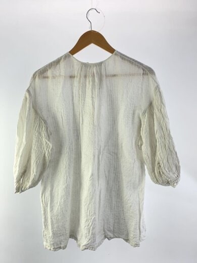 商品画像：長袖ブラウス/1/レーヨン/WHT/無地/622004 2