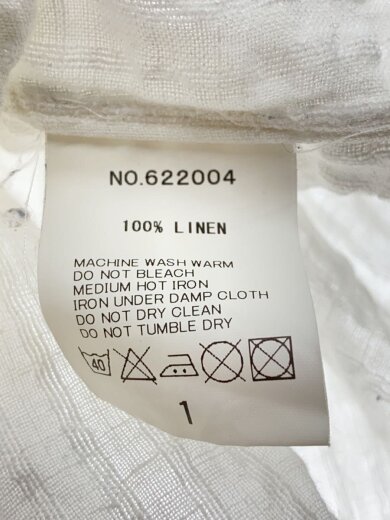 商品画像：長袖ブラウス/1/レーヨン/WHT/無地/622004 4