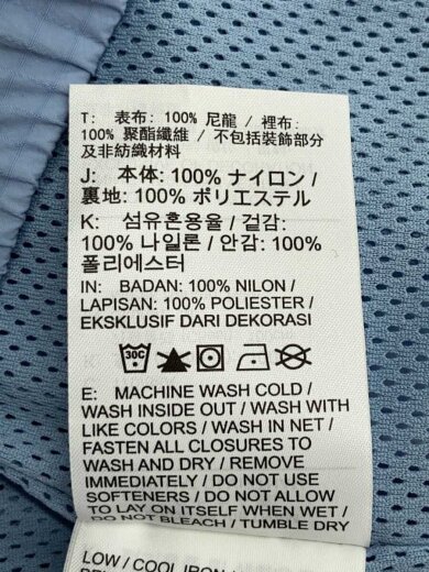 商品画像：ナイロンジャケット/M/ナイロン/BLU/無地/FN4537-436 5