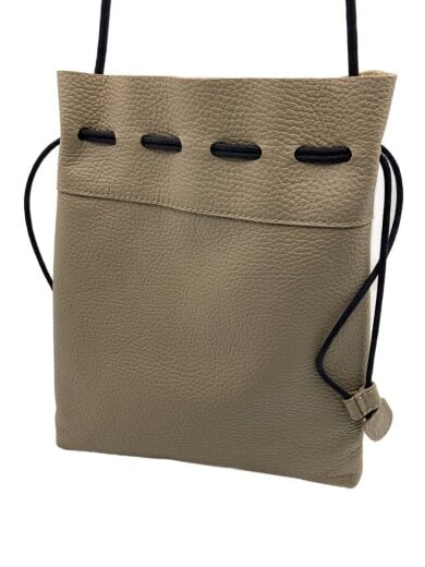 商品画像：ショルダーバッグ/レザー/BEG 1