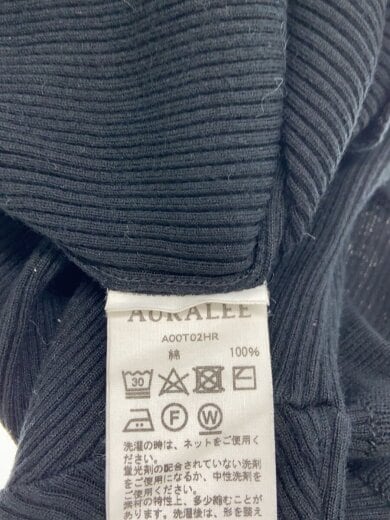 商品画像：GIZA HIGH GAUGE RIB KNIT TEE/0/コットン/BLK/A00T02HR// 5
