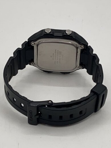 商品画像：クォーツ腕時計/デジタル/ラバー/BLK/BLK/SS/AE-1200WH 4