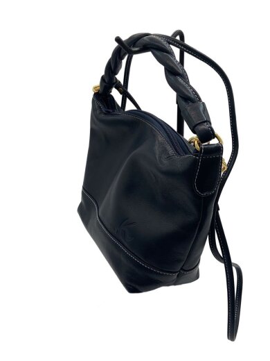 商品画像：ショルダーバッグ/レザー/NVY 2