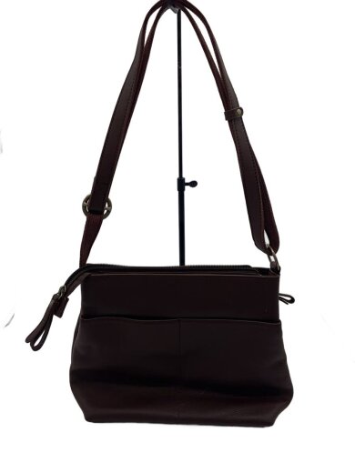 商品画像：ショルダーバッグ/レザー/BRW/無地 3