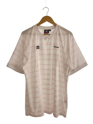 商品画像：25ss/Stripe Soccer Jersey/Tシャツ/XXL/ポリエステル/WHT 1