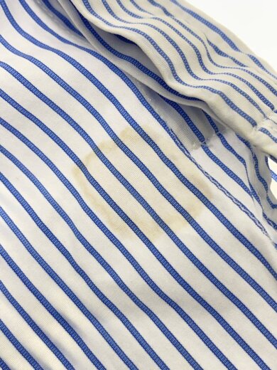 商品画像：長袖シャツ/S/コットン/BLU/ストライプ 9